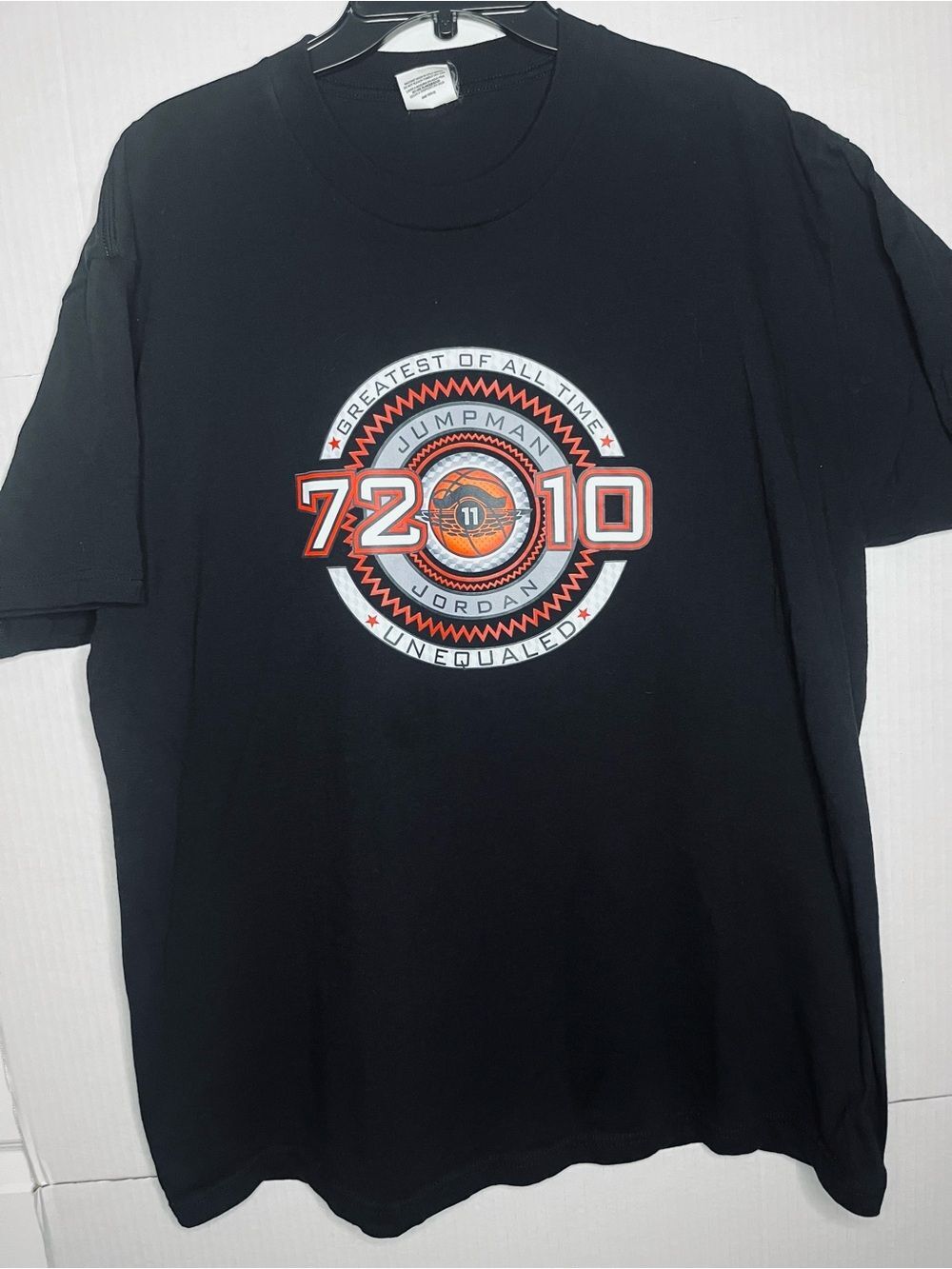 Black Graphic Men’s Tee Jordan Jump man with Red & White Logo Size 2XL